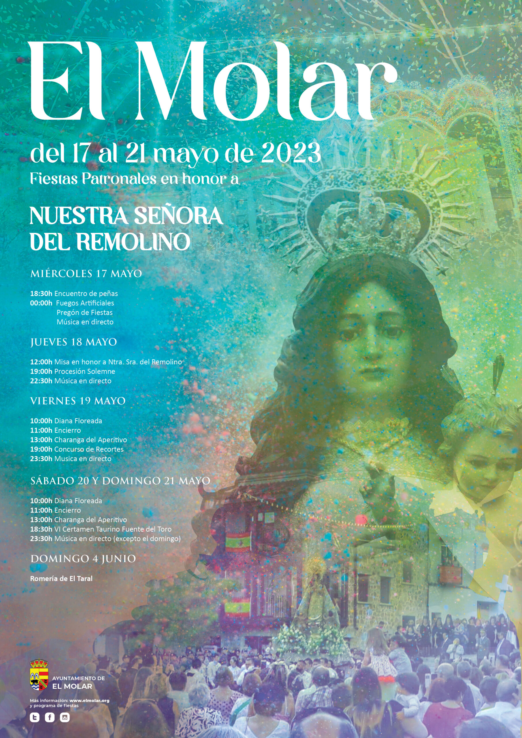 Fiestas patronales en honor a Nuestra Señora del Remolino 2023 El Molar